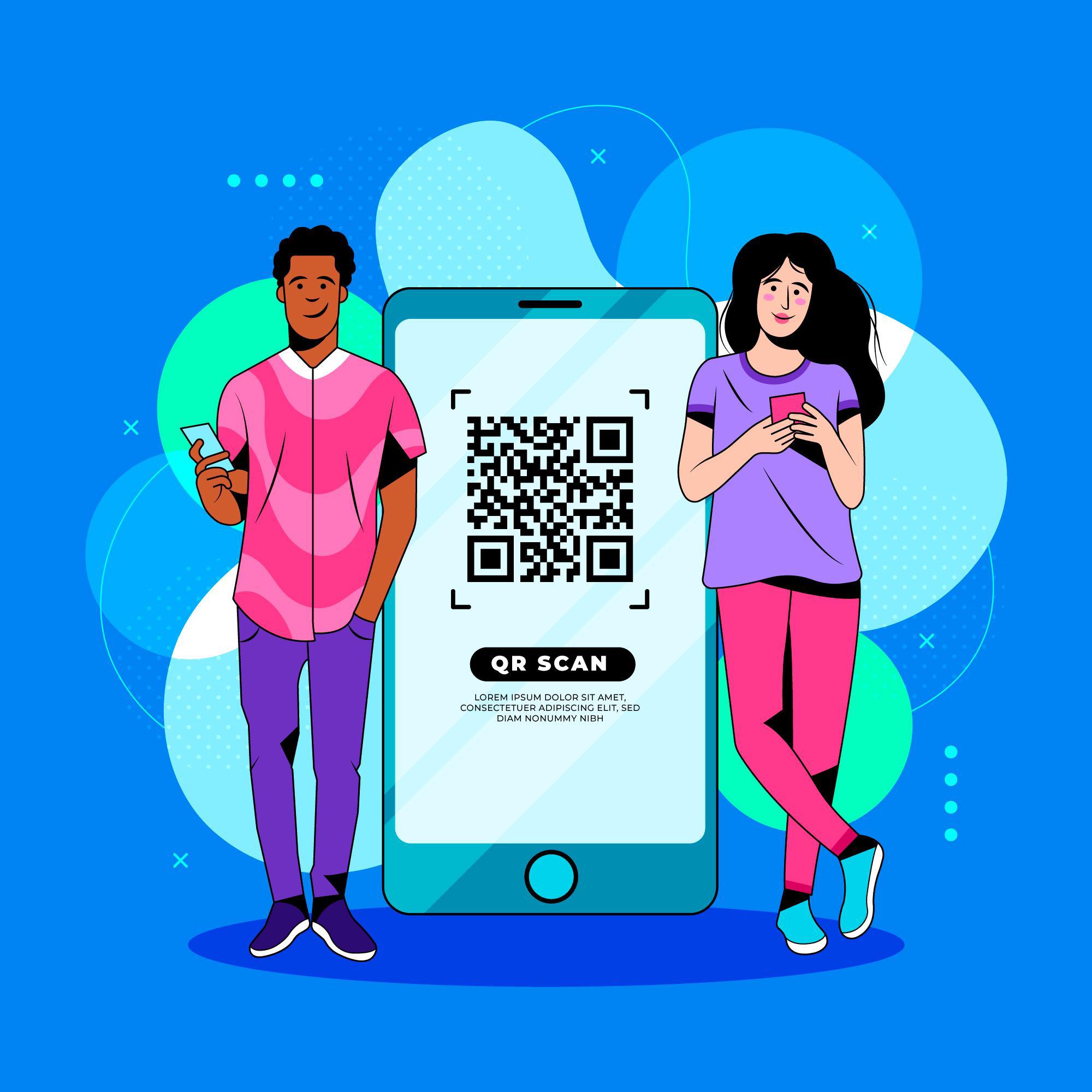 Screenshot of the QR code analytics page